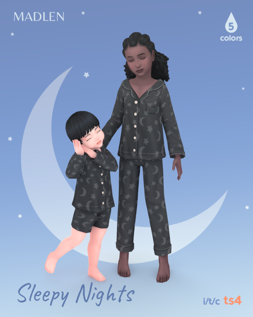 sims 4 cc kids pjs