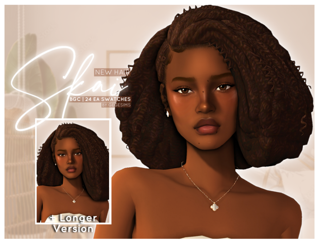 sims 4 cc black hair