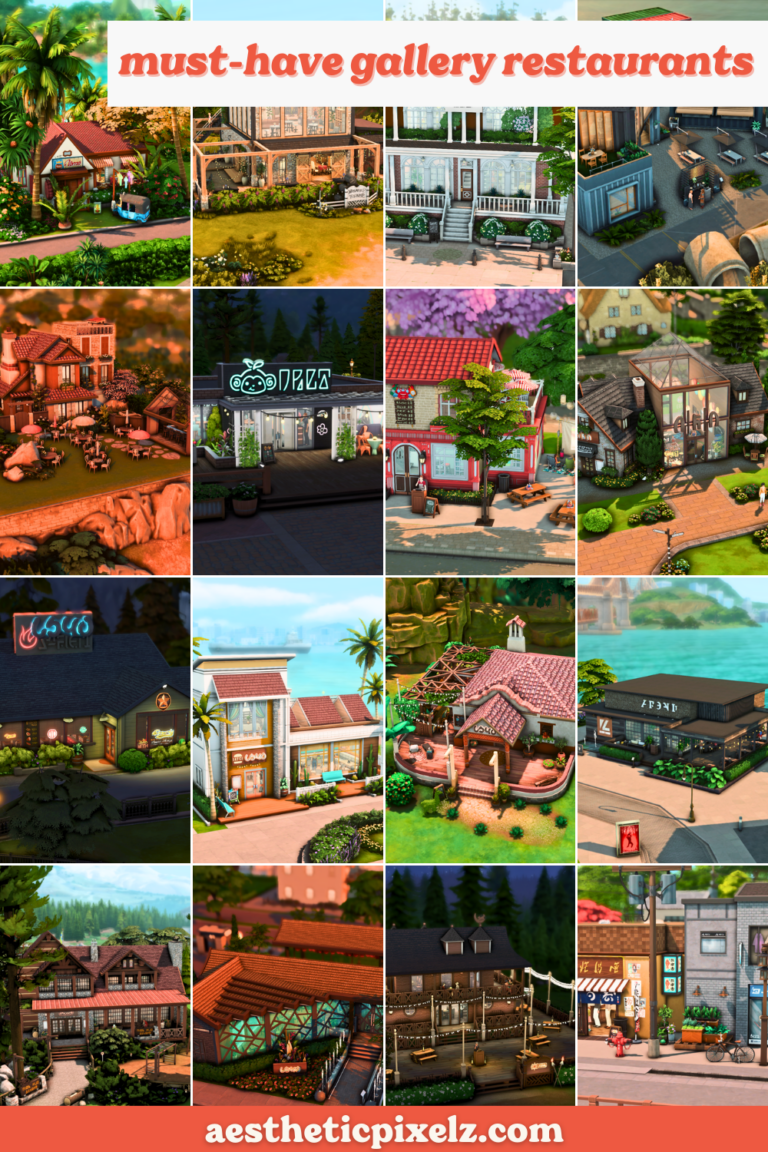 sims 4 restaurants no cc gallery
