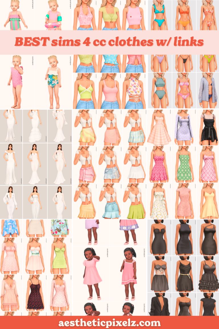 best sims 4 cc clothing lookbooks
