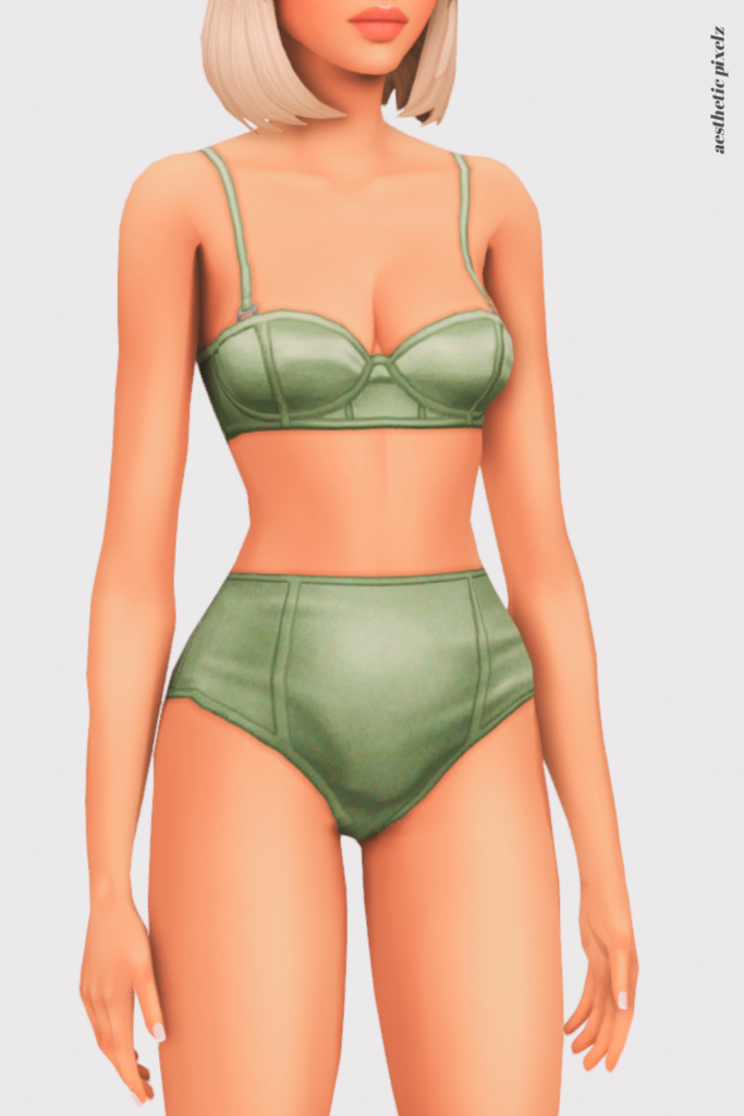 a sims 4 female sim wearing custom content