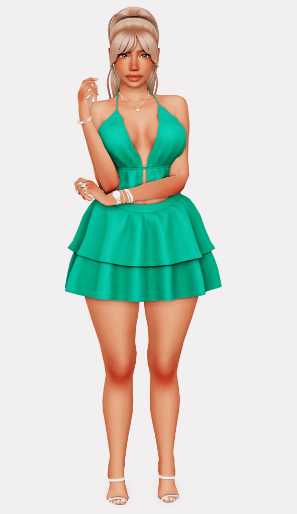 sims 4 custom content lookbook of party outfits