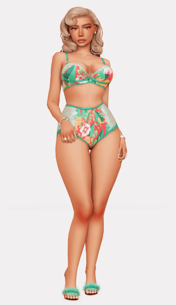 sims 4 custom content lookbook of lingerie