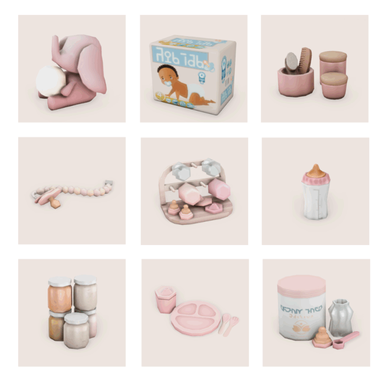 sims 4 cc baby girl clutter