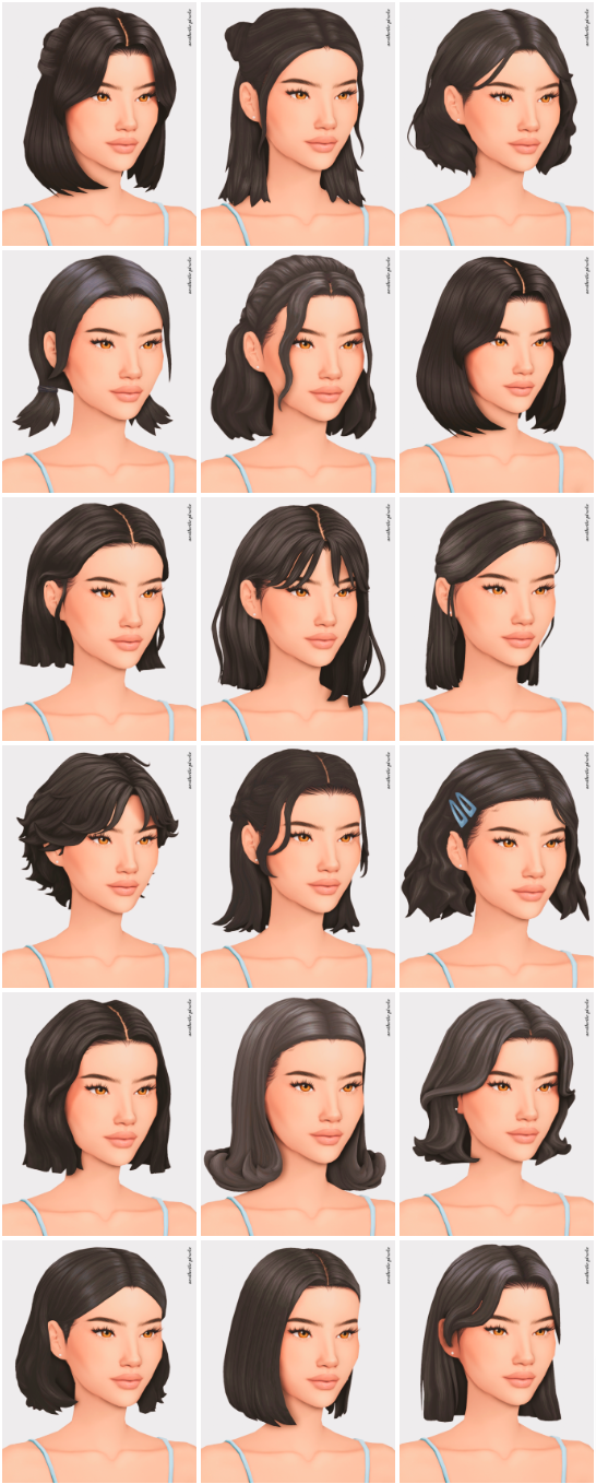 best short hair cc for sims 4