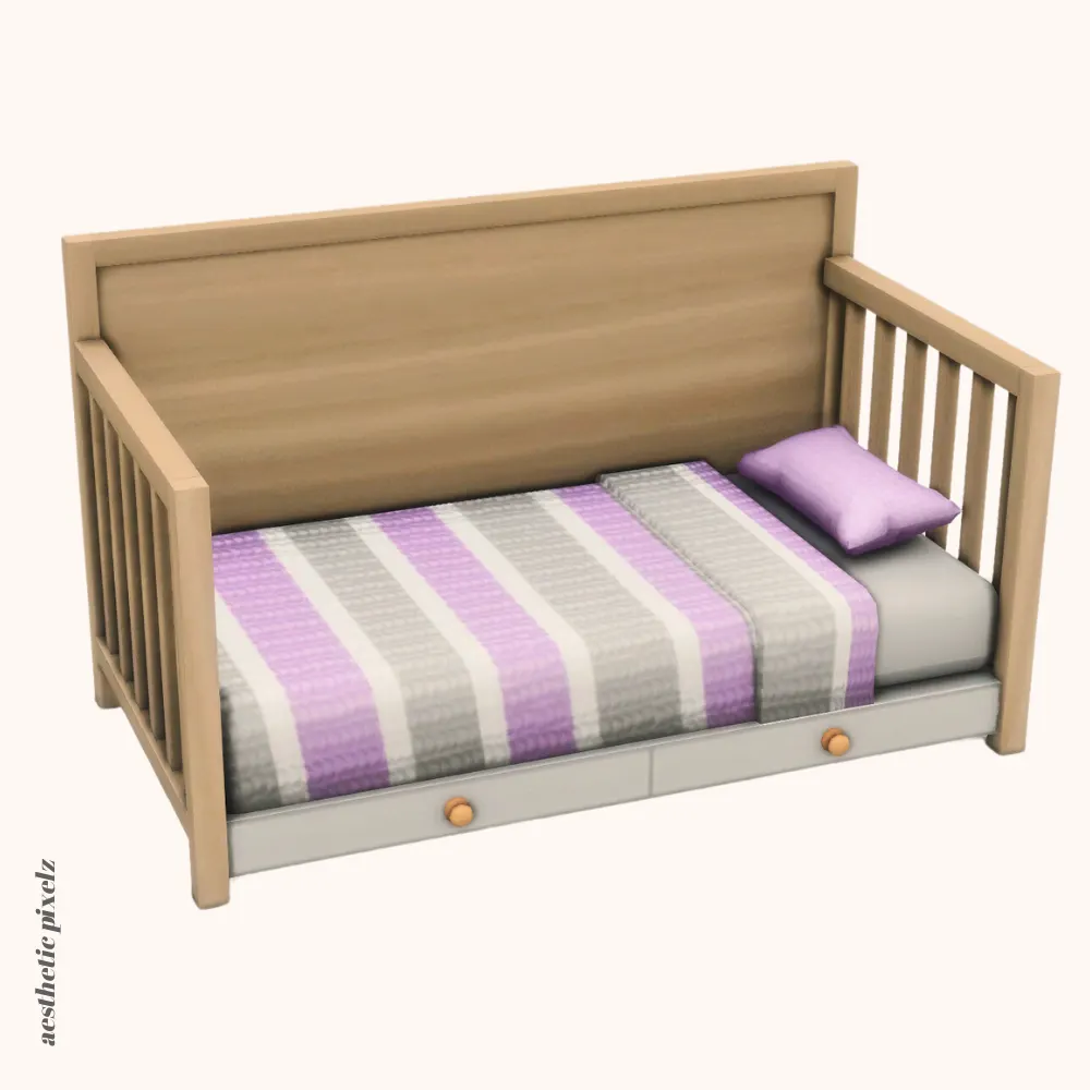 a sims 4 custom content toddler bed
