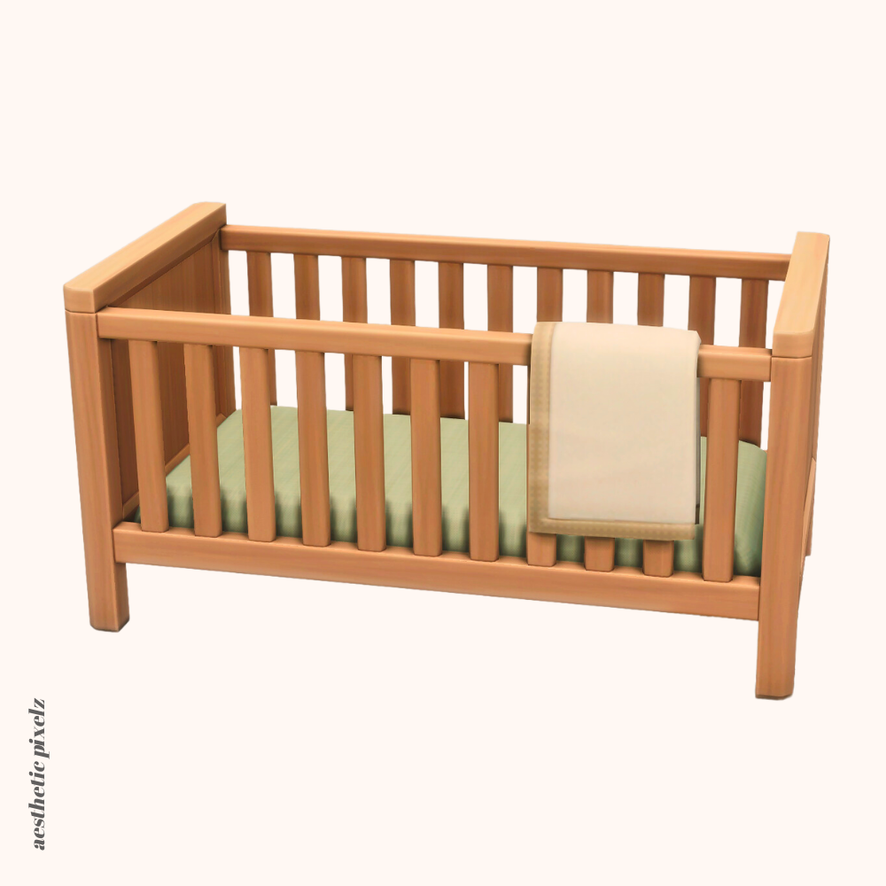 a sims 4 cc crib that is functional for infants