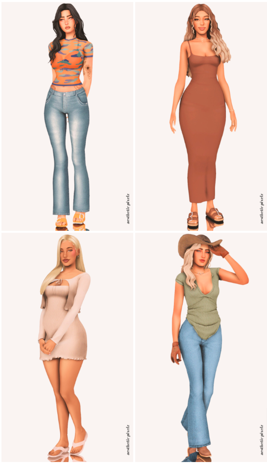cute female sims to download