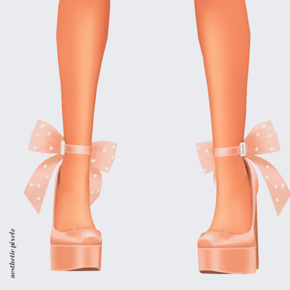 a sims 4 female sim wearing custom content heels