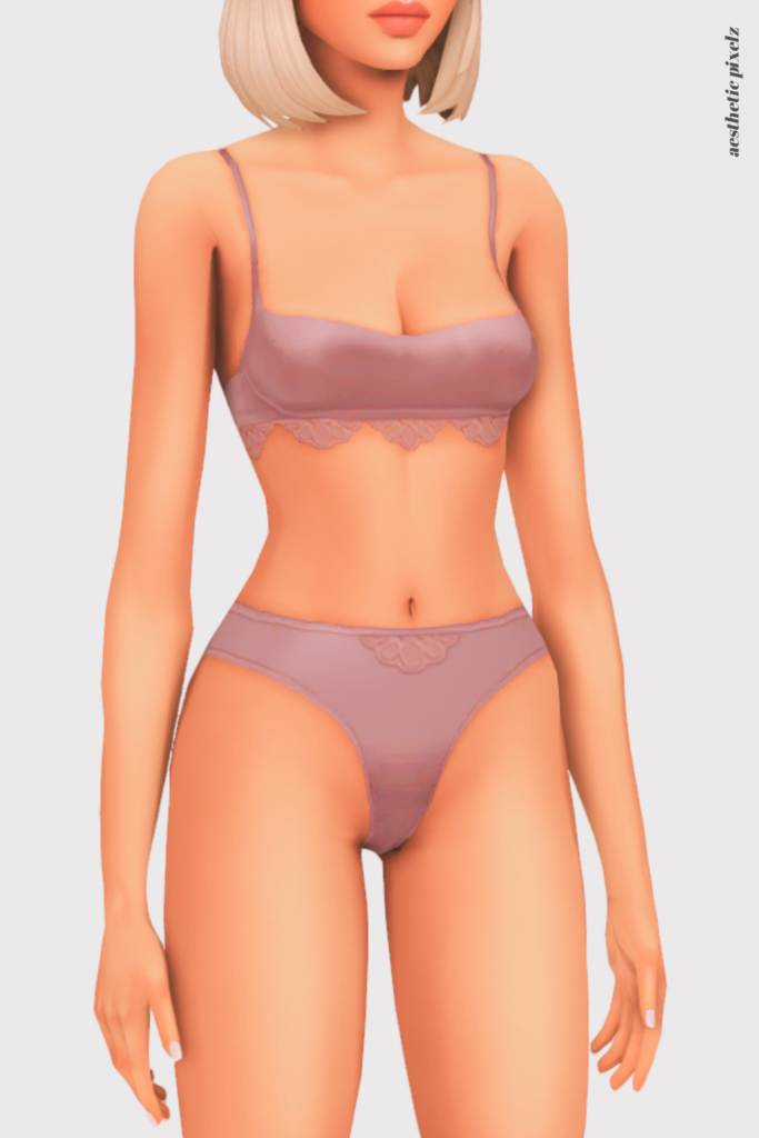 a sims 4 female sim wearing custom content