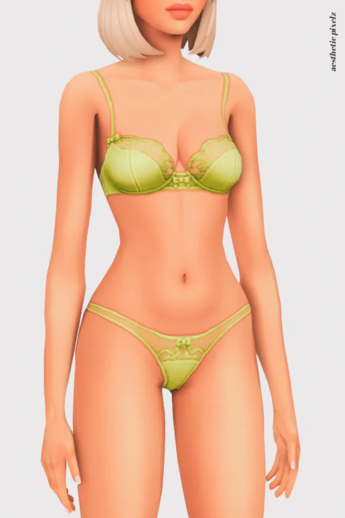 a sims 4 female sim wearing custom content