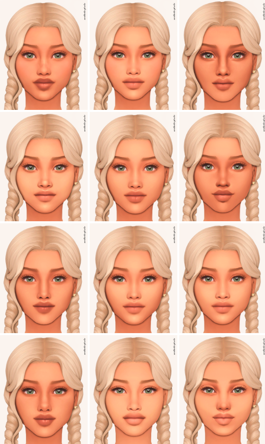 sims 4 skin cc lookbook