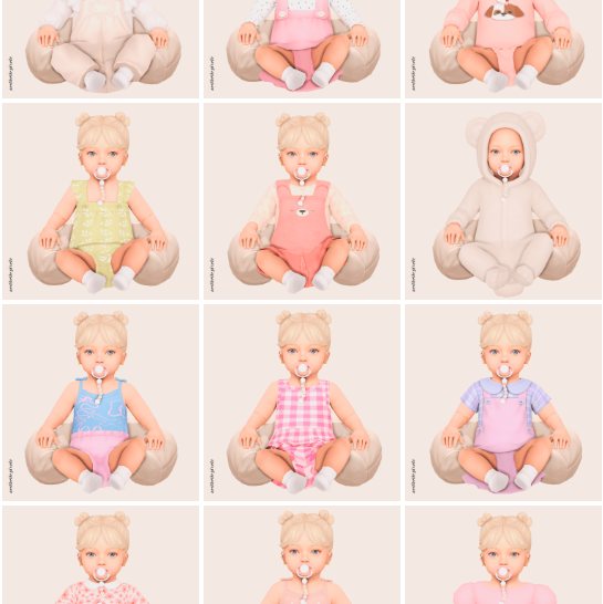 sims 4 infant cc lookbook