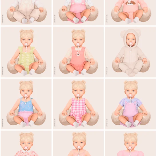 sims 4 infant cc lookbook