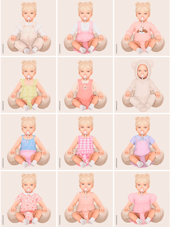 sims 4 infant cc lookbook