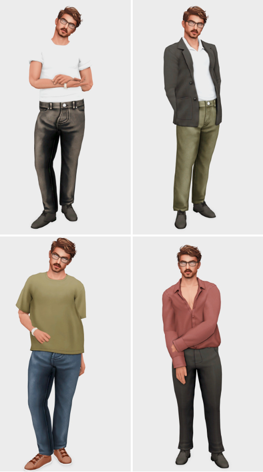 male cc lookbook for the sims 4