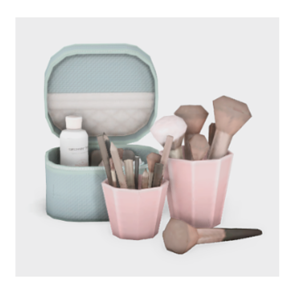sims 4 custom content make up bag and brushes