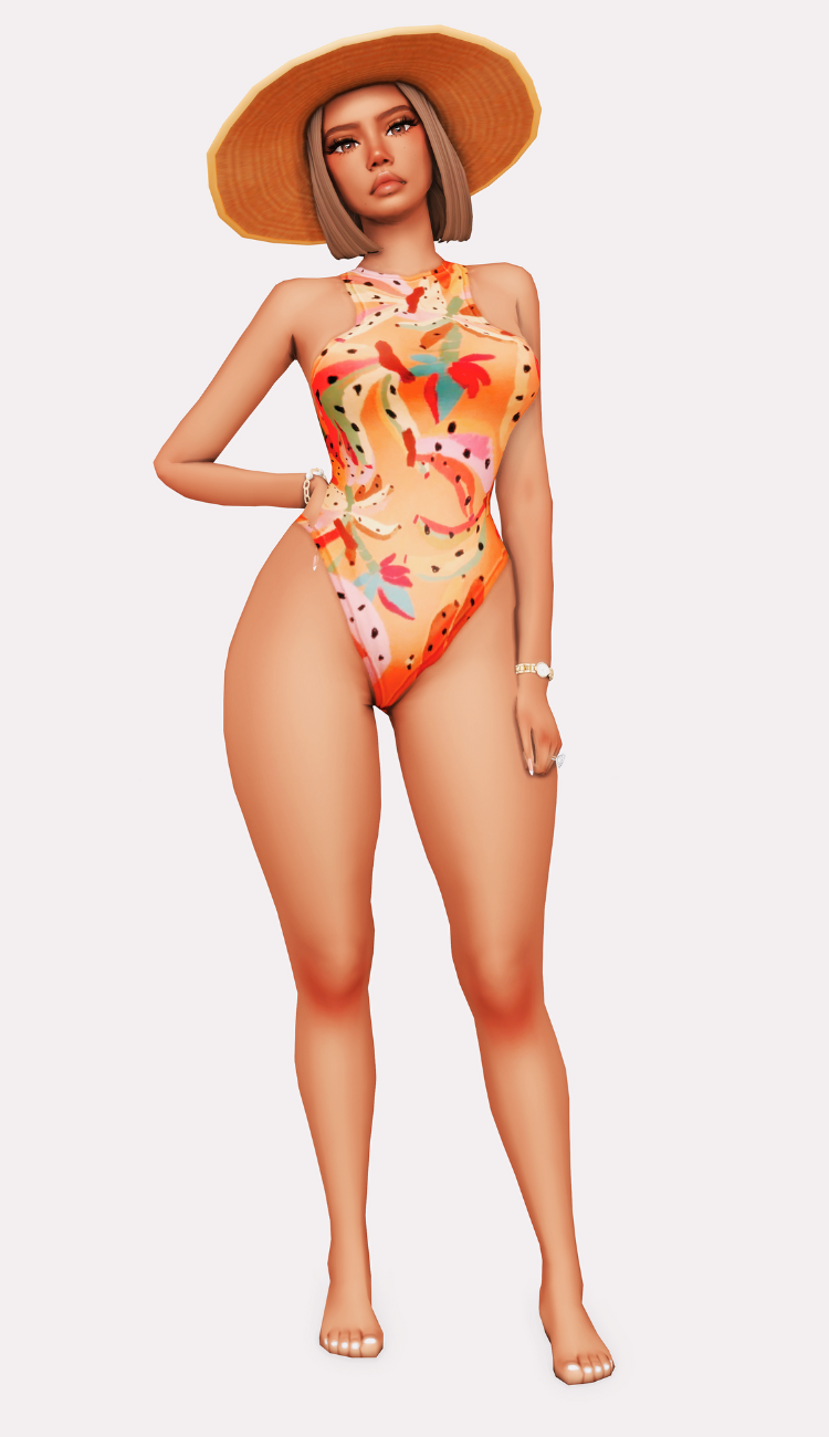 sims 4 cc swimsuit lookbook one pieces