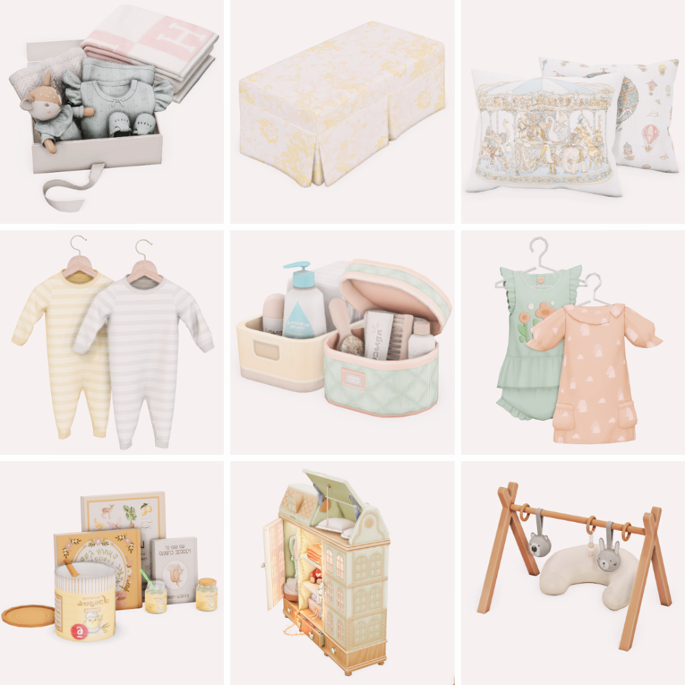 sims 4 baby cc clutter