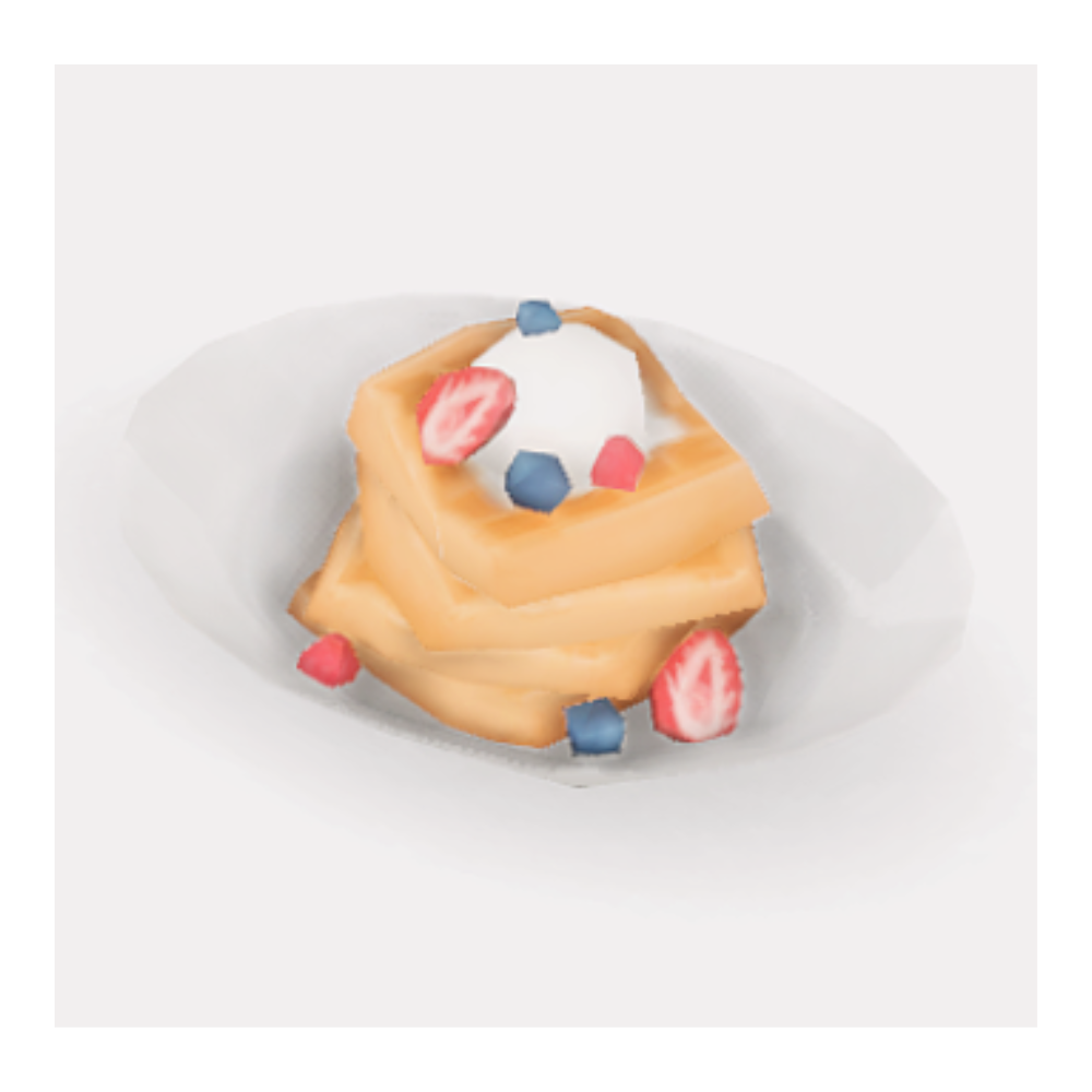 berry waffles sims 4 food cc recipe mod