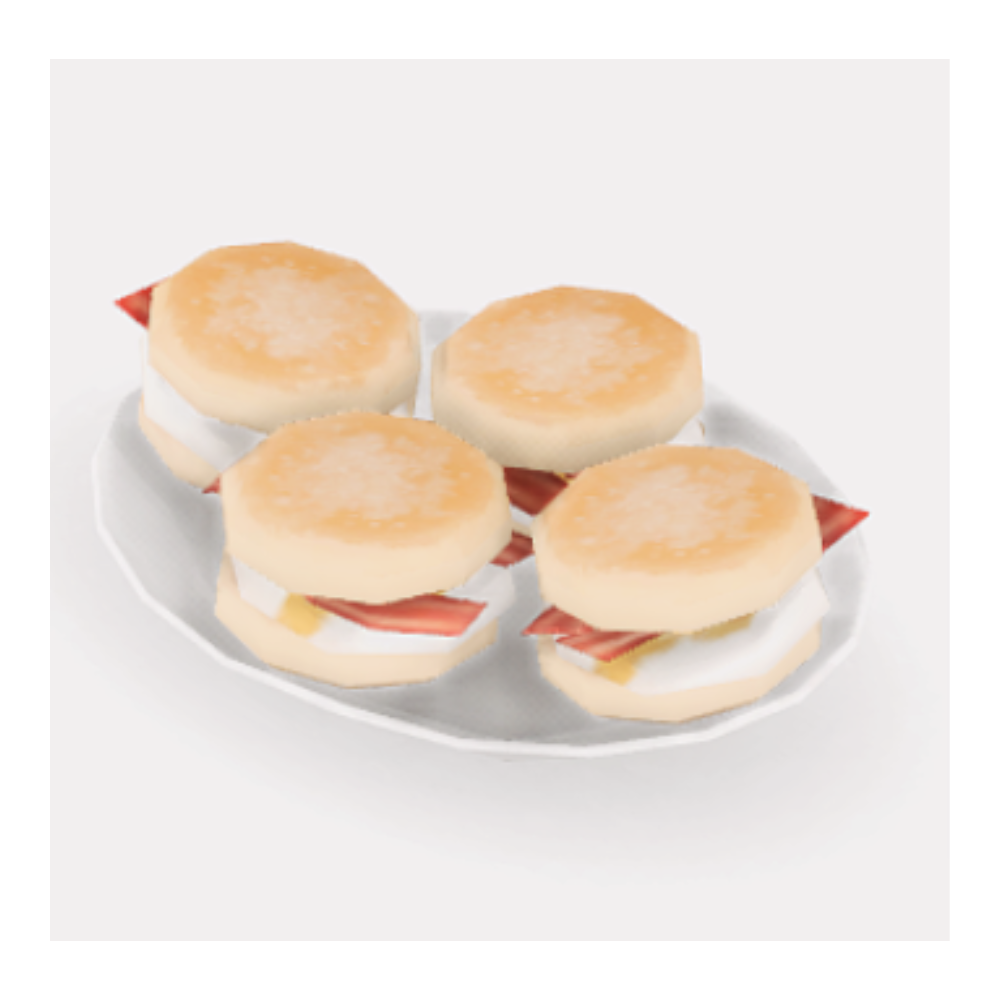 egg and bacon sandwiches sims 4 food cc recipe mod