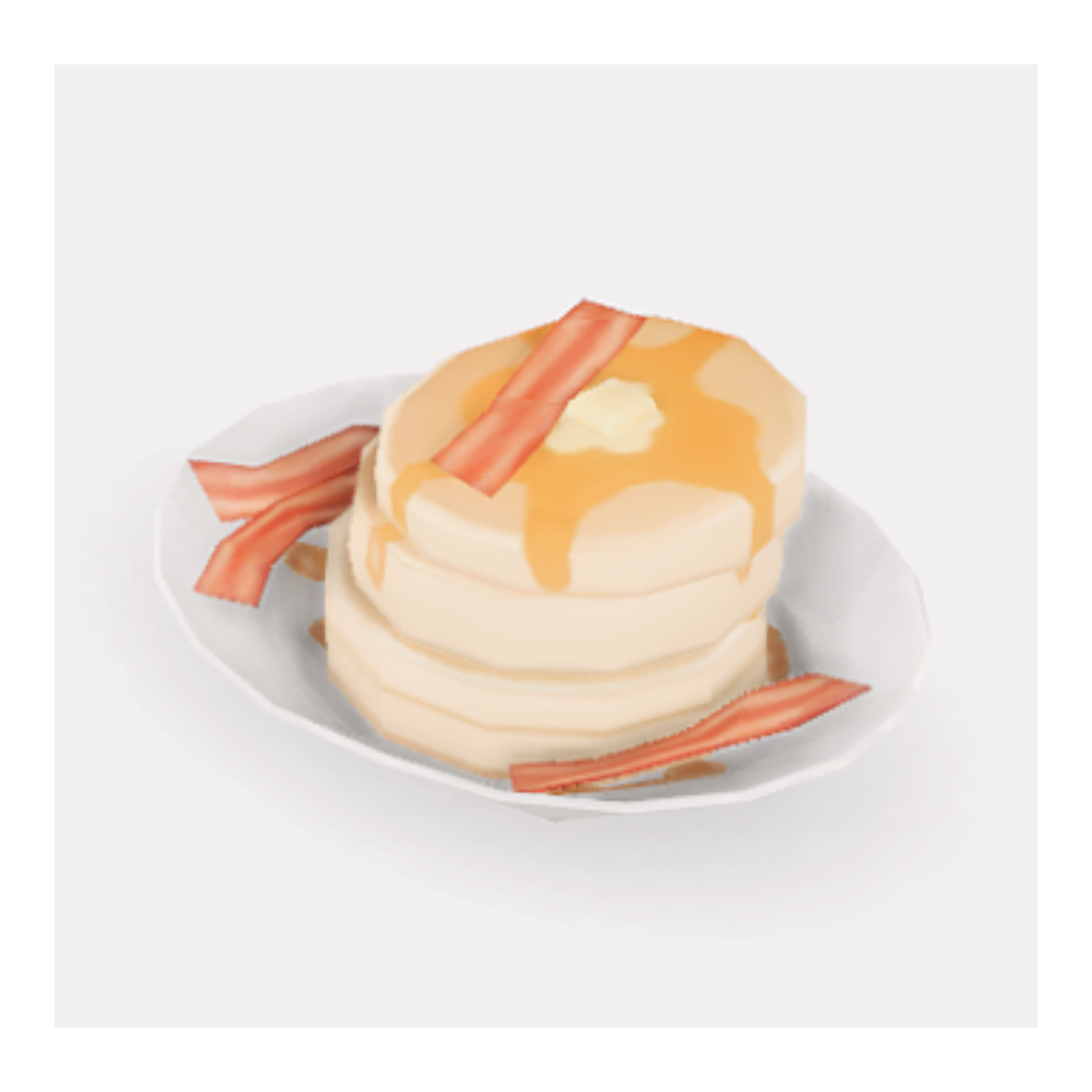 pancakes with bacon and syrup sims 4 food cc recipe mod