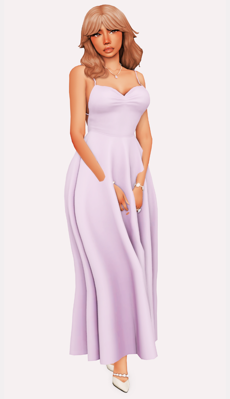 sims 4 formal cc long dresses lookbook