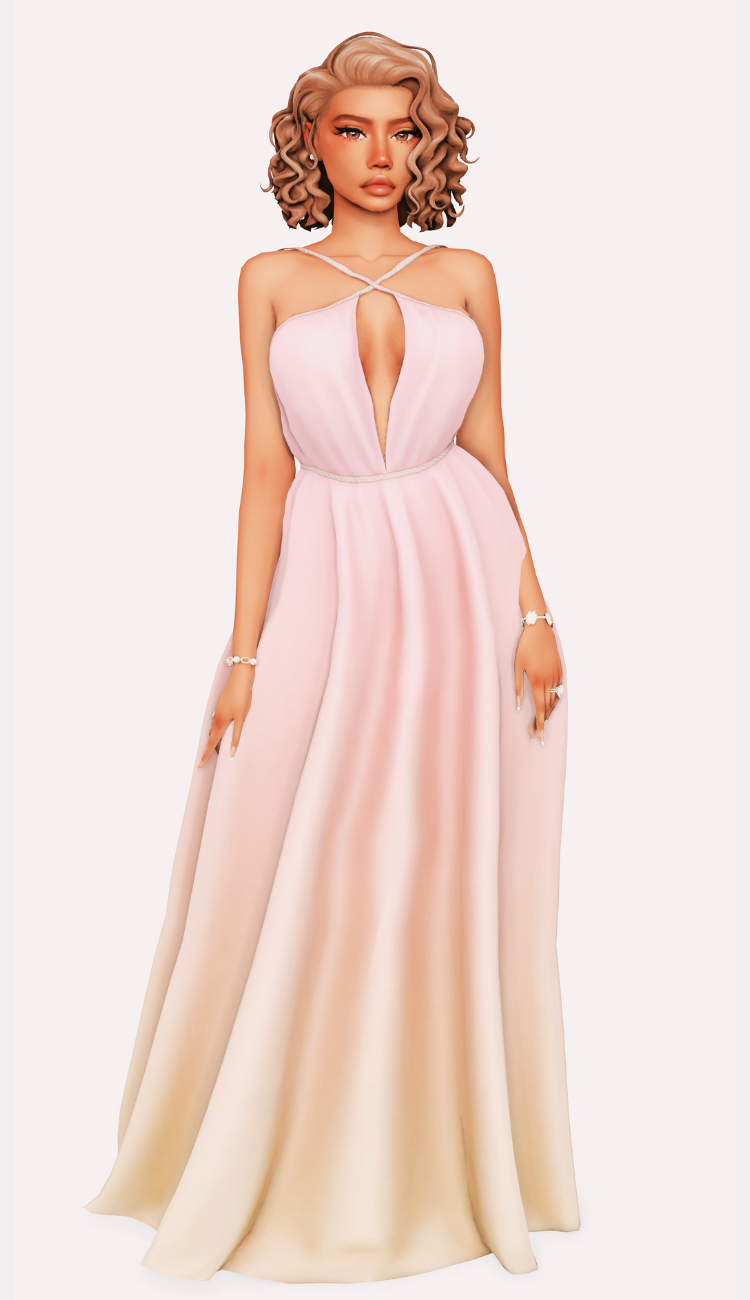 sims 4 formal cc long dresses lookbook