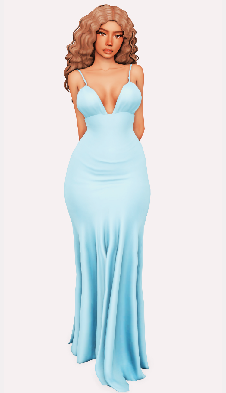sims 4 formal cc long dresses lookbook