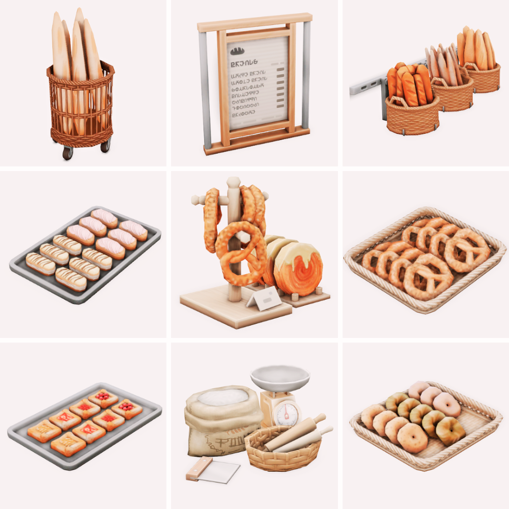sims 4 bakery cc lookbook
