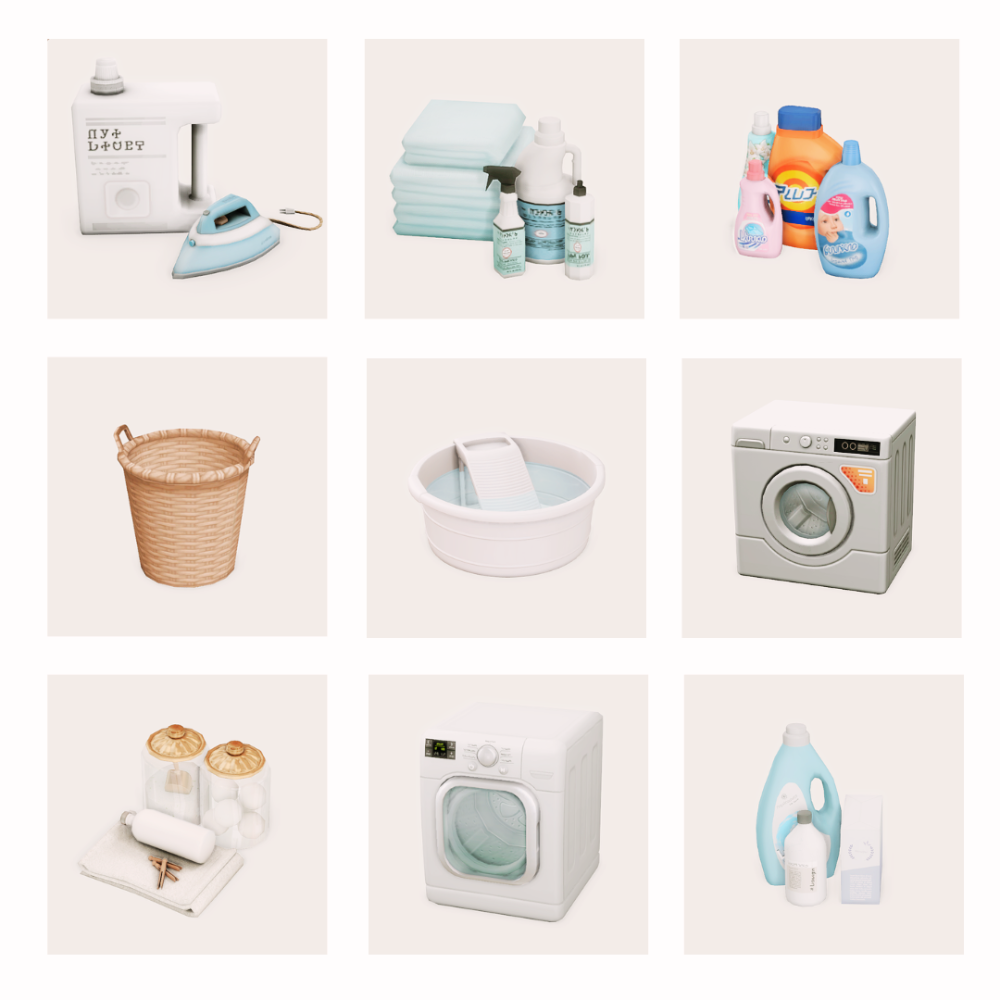 sims 4 laundry cc finds lookbook