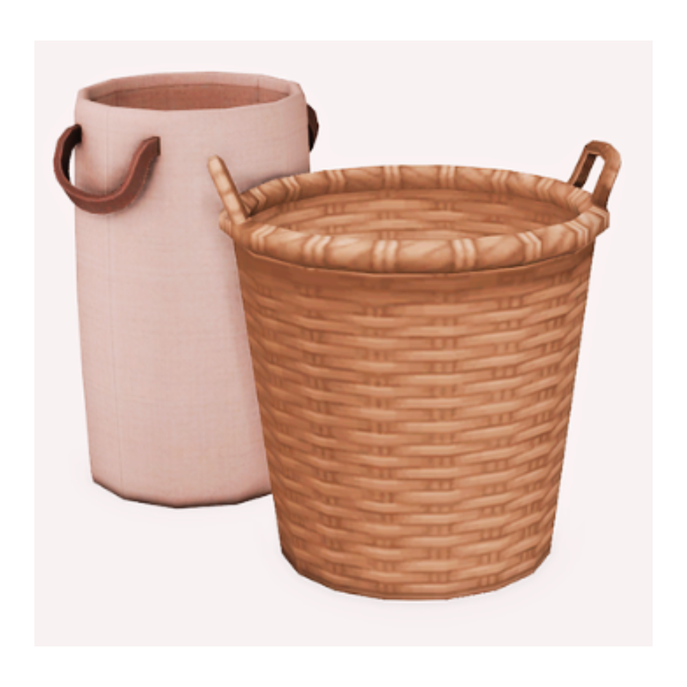 sims 4 laundry cc finds - hampers