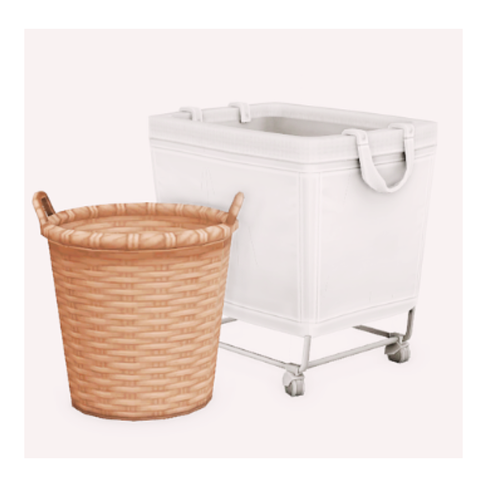 sims 4 laundry cc finds - hampers